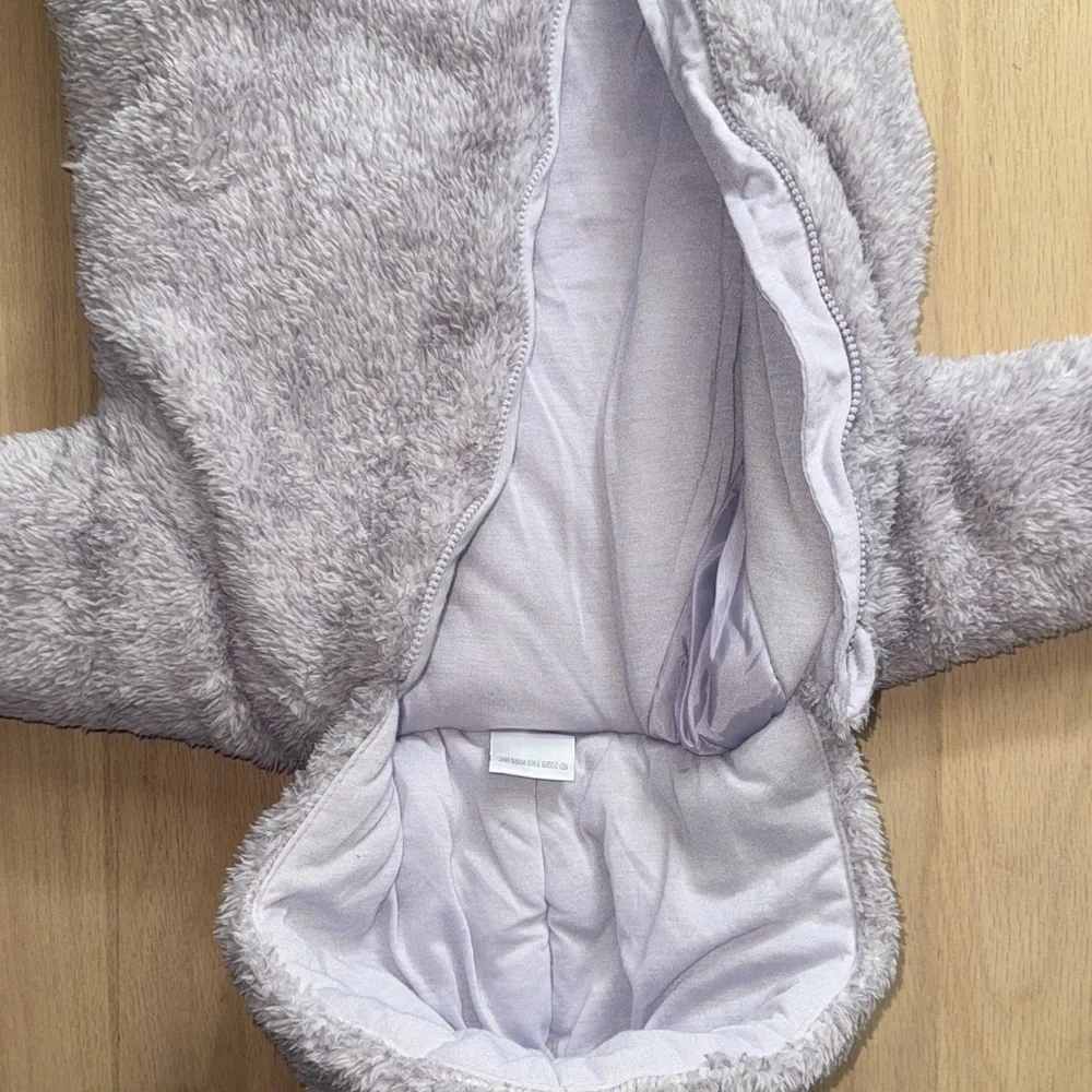 Cozy Gray Kids One Piece with Crown